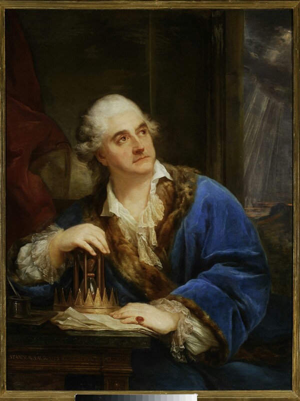 Stanisław August Poniatowski. Portret z klepsydrą
