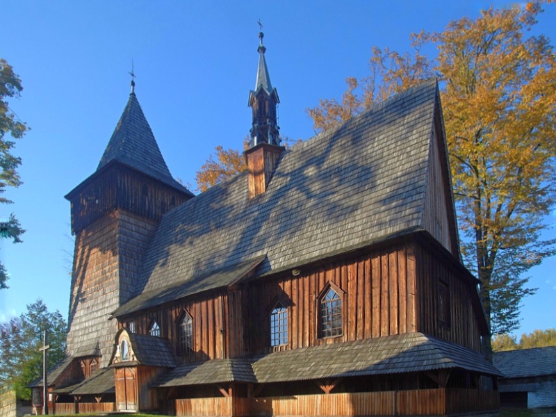 Harklowa,kościół Narodzenia Najświętszej Marii Panny