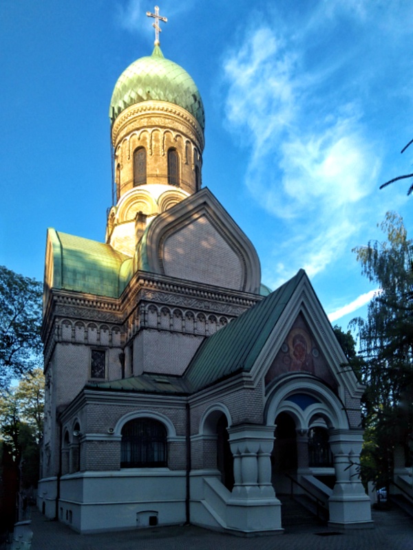 Warszawa Wola. Cmentarz prawosławny. Cerkiew sw. Jana Klimaka