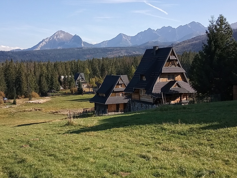 Murzasichle widok na Tatry