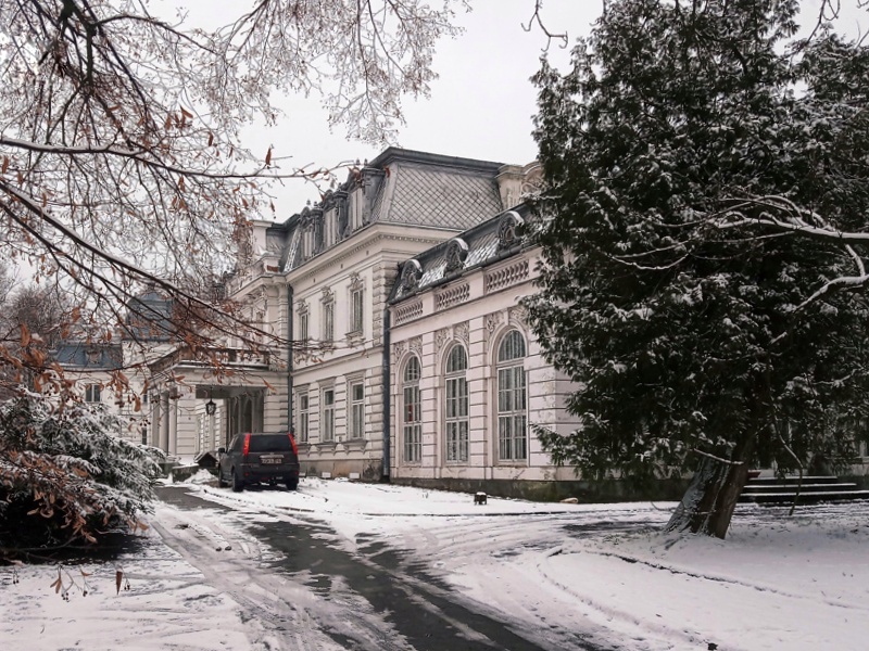 Zaborów pałac od strony bramy