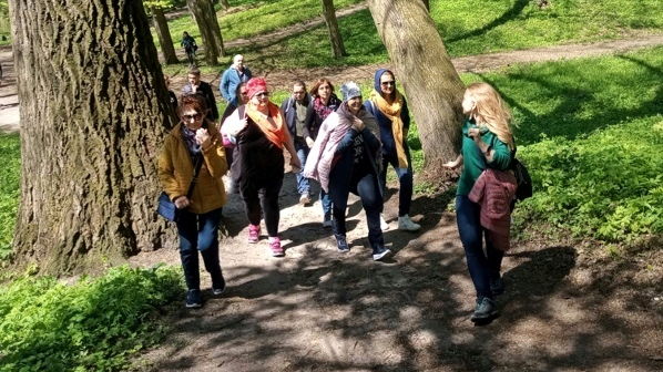 Klub Globtrotera w parku w Puławach