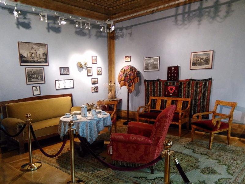 Sanniki Salon w pałacu współcześnie, rok 2017