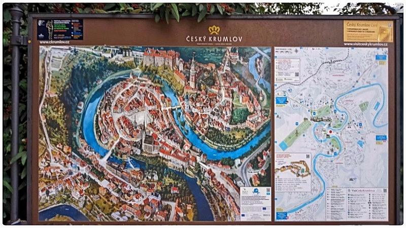 Czeski Krumlov plan miasta