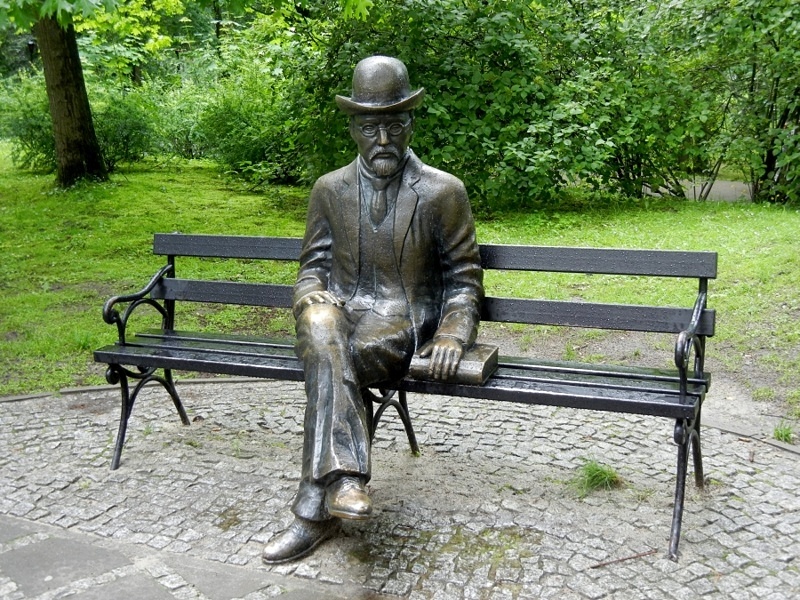 Nałęczów ławeczka Prusa