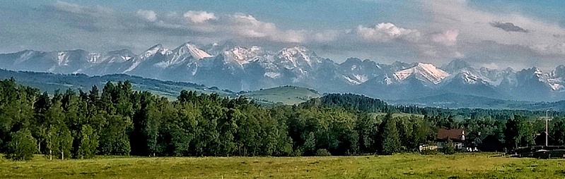 Panorama Tatr z Podhala
