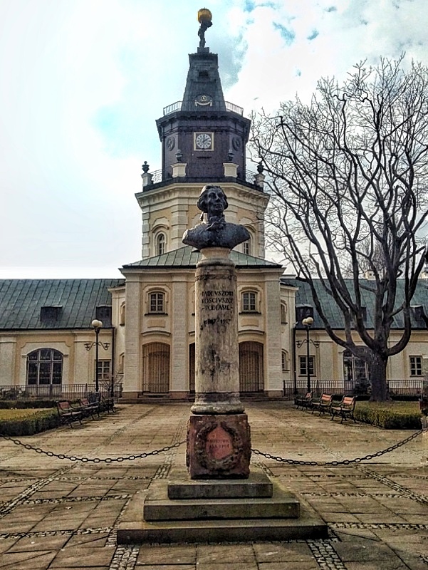 Siedlce ratusz i pomnik Kościuszki
