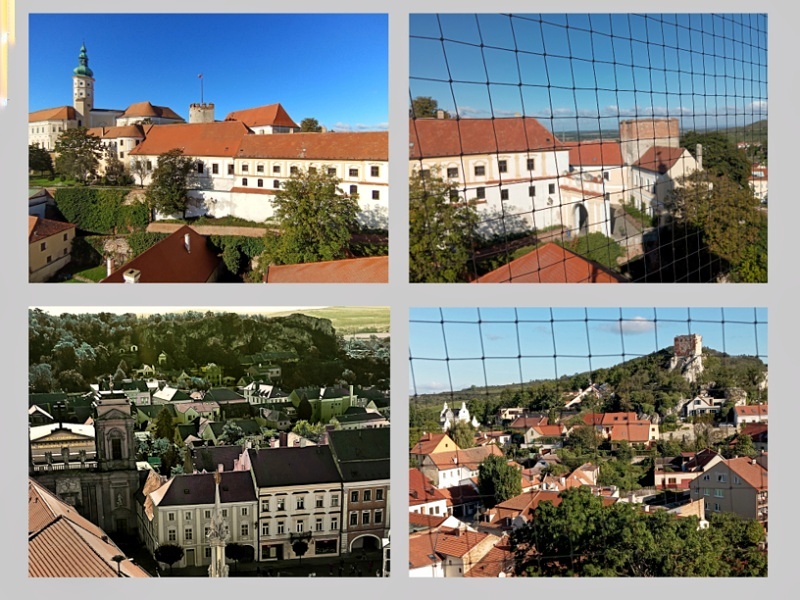 Mikulov panorama z wieży kościoła św. Wacława